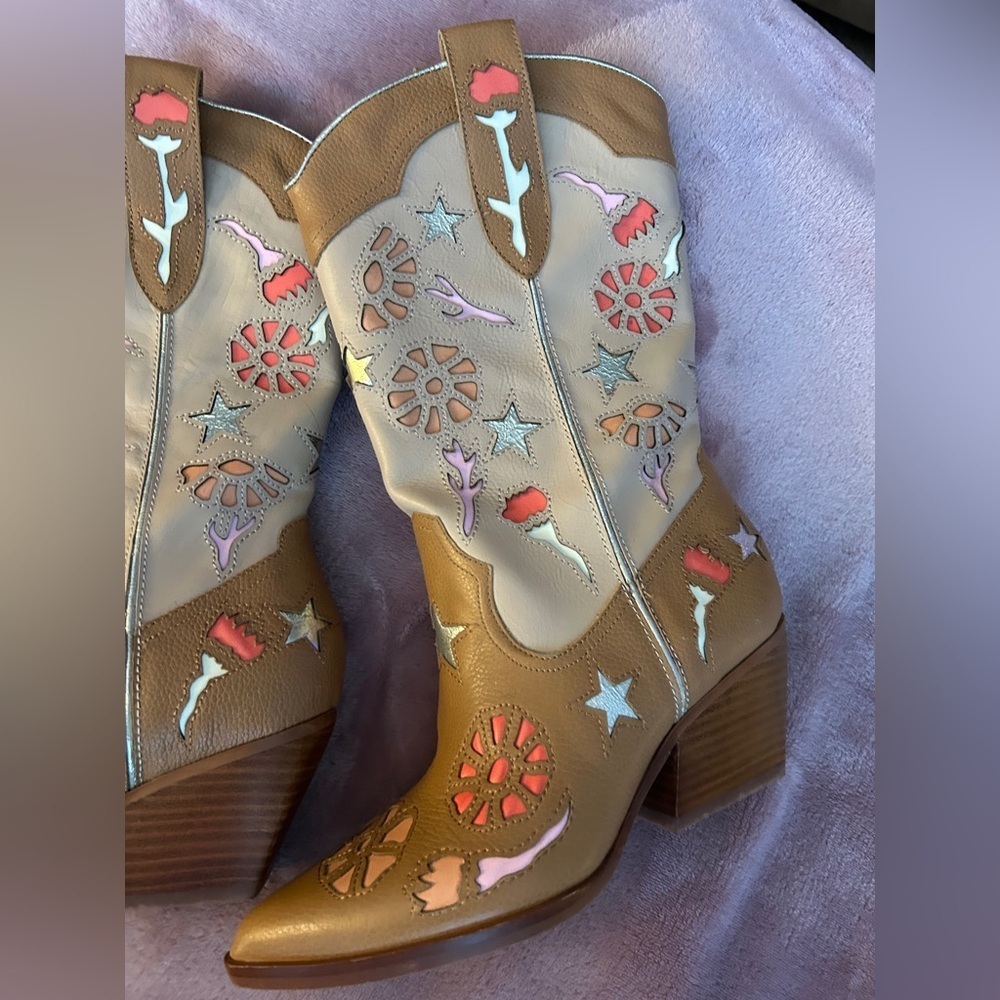 Dolce Vita Lassie Cowgirl Boots - Picture 2 of 8